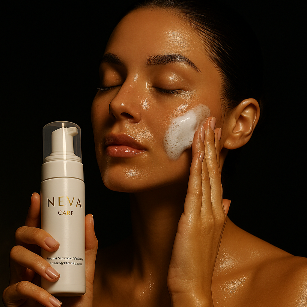 Mousse Éclat Nettoyante & Exfoliante — Booster de teint 150ML - 300 utilisations