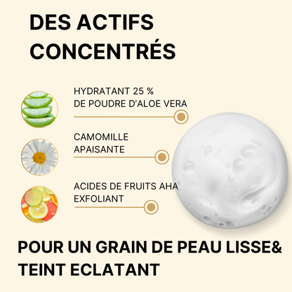 Mousse Éclat Nettoyante & Exfoliante — Booster de teint 150ML - 300 utilisations